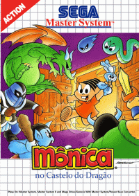Monica no Castelo do Dragao PAL Sega Master System PAL box art